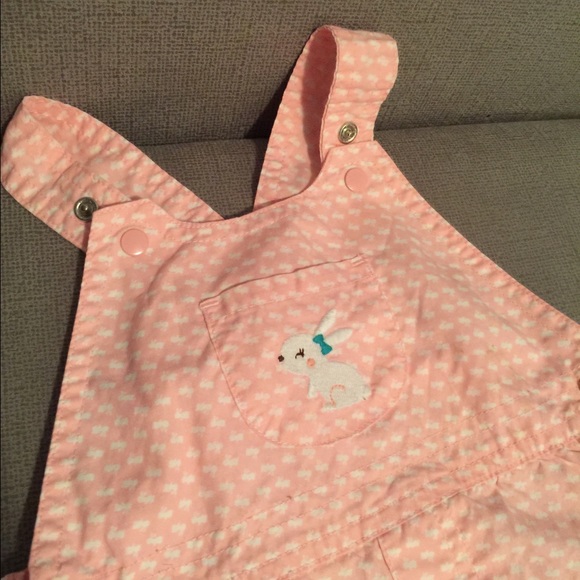 12M Orange Bunny Overalls