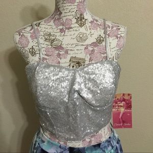 Emerald Sundae Dresses - 🎈SALE EMERALD SUNDAE Crop Top Sequin Party Dress Emerald Sundae Dresses - 🎈SALE EMERALD SUNDAE Crop Top Sequin Party Dress