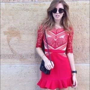 Brand new lace red dress