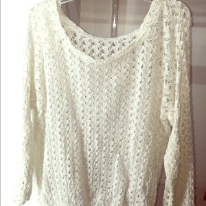 American Apparel Crochet Top, White