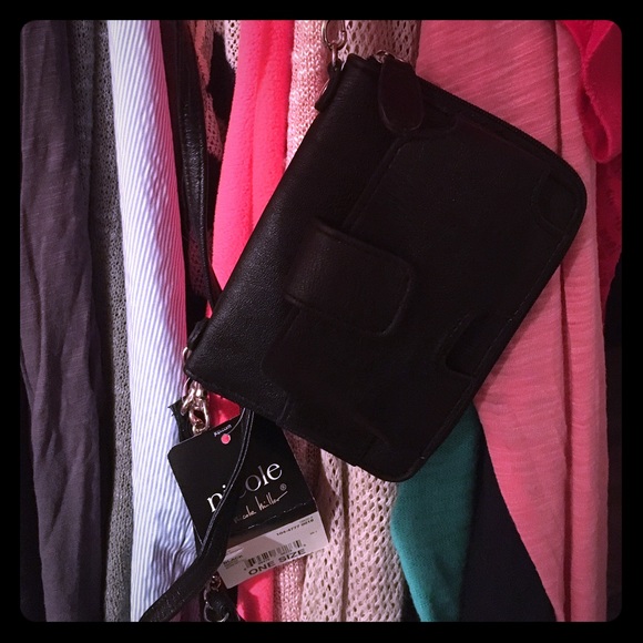 Nicole by Nicole Miller Handbags - NWT Black wristlet/purse