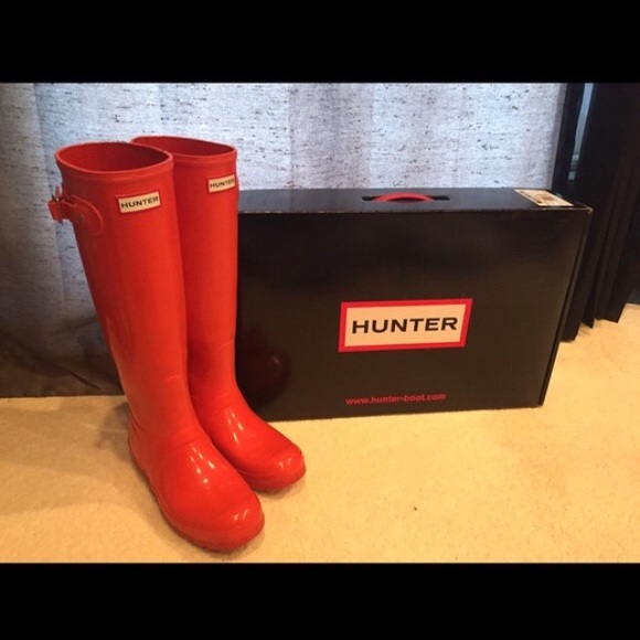 Hunter Shoes - Hunter Original Gloss Tall boot- Clementine