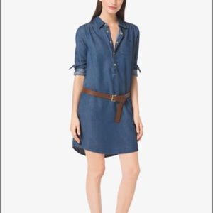 Michael Kors - denim shirt dress - size small