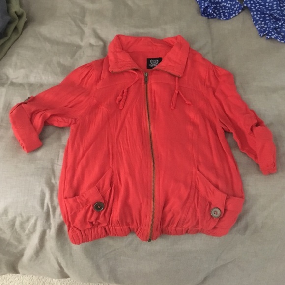 3/4 Sleeve Linen like Jacket