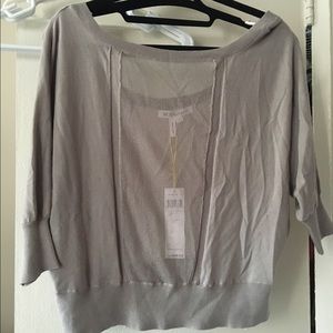 Bcbg off the shoulder sweater shirt