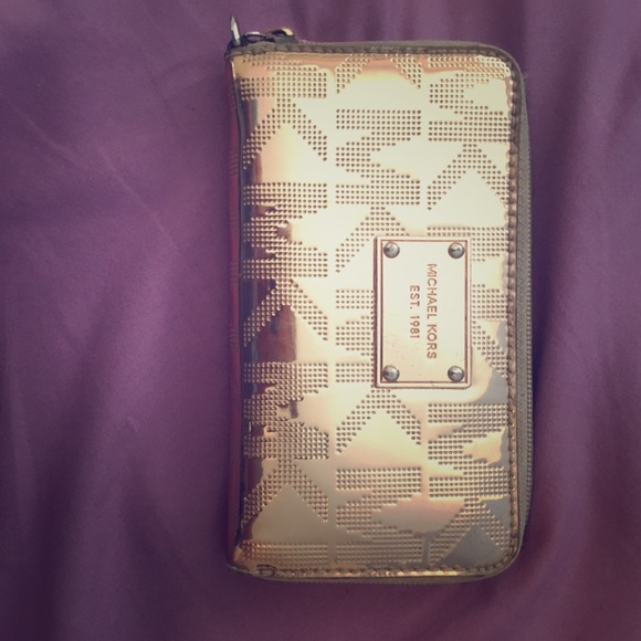 Michael Kors Wallet Rose Gold