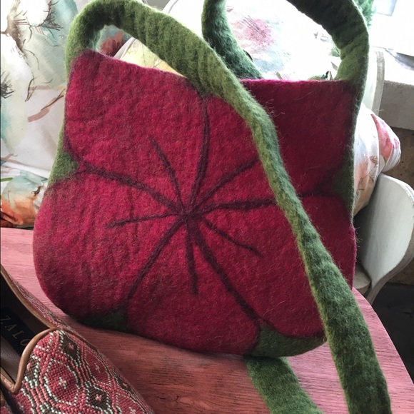 Nwt hand made felt bag - Picture 4 of 4