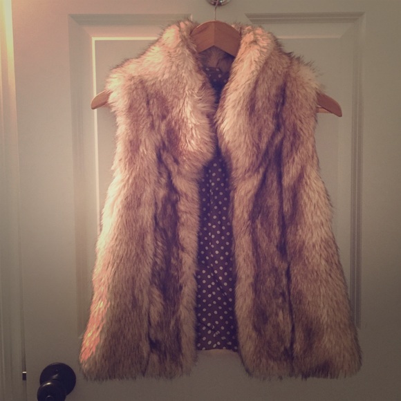 Top Shop faux fur vest