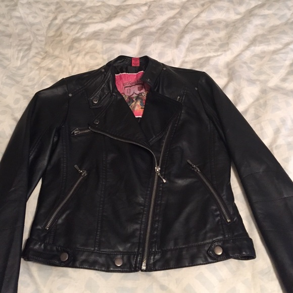 Black moto jacket