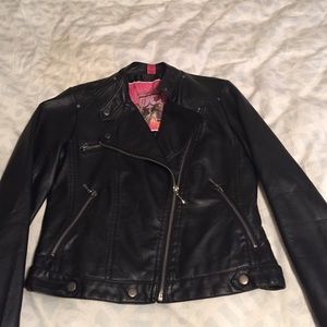 Black moto jacket