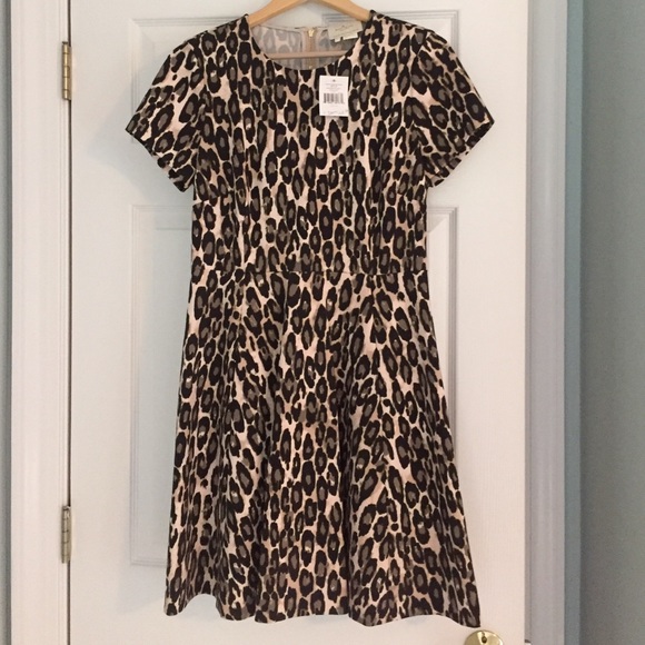 Kate Spade fit and flare leopard print dress