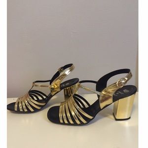 Vintage gold sandals