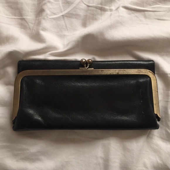 Lightly used leather Hobo wallet