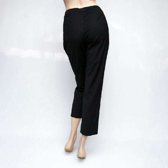 TSE Unlined Black Capris US10 $775 EUC - Picture 2 of 4