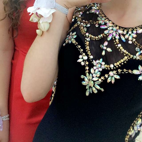 Navy Blue Prom Dress - Picture 3 of 3