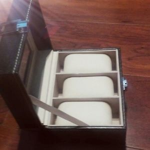 Leather and Acrylic Watch case