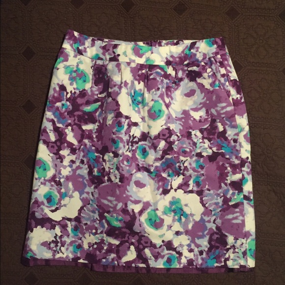 Halogen floral print pencil skirt sz 6