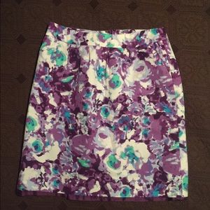 Halogen floral print pencil skirt sz 6