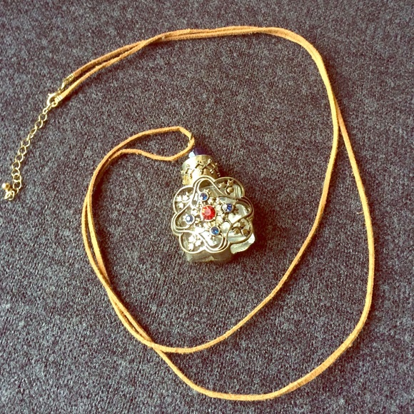 Potion Bottle Pendant Statement Necklace