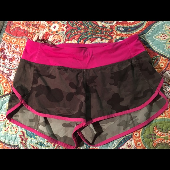 Lululemon Paris Pink Camo Speed Short 4