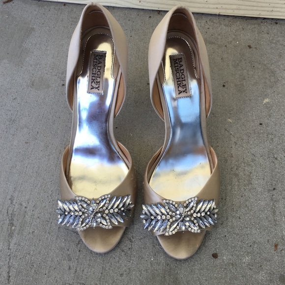 Badgley Mischka crystal shoes