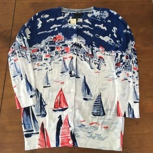 Talbots sailboat sweater