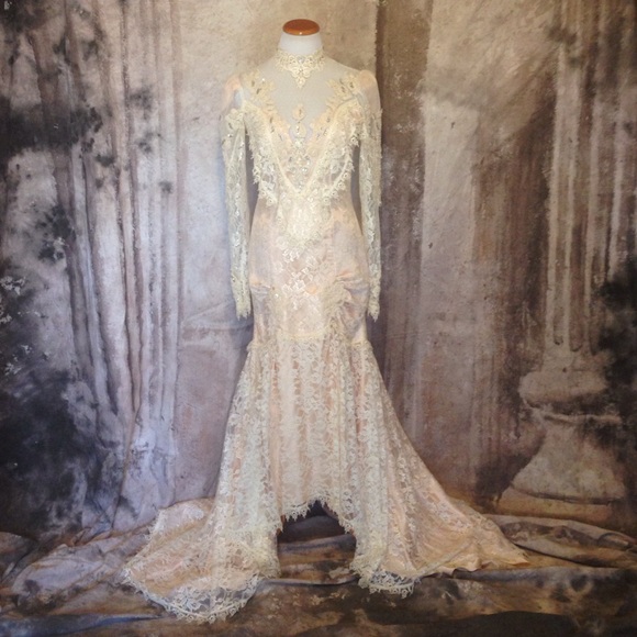 French Lace Dresses & Skirts - Vintage French Lace Wedding Dress