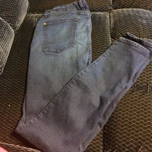 Stretchy mid rise skinny jeans