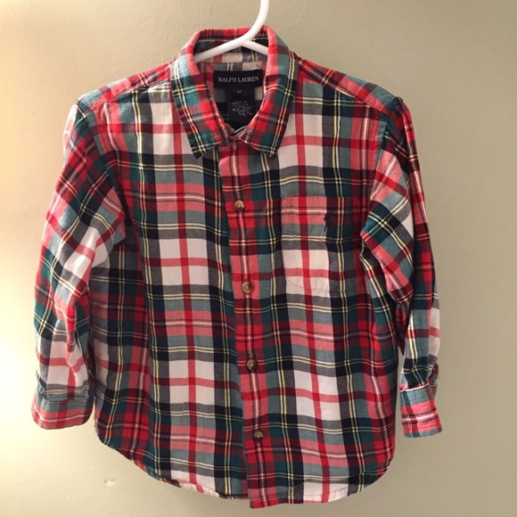 Boys 3T Ralph Lauren plaid shirt