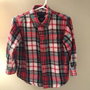 Boys 3T Ralph Lauren plaid shirt