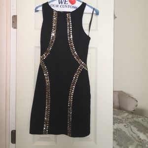 Bebe black embellished  dress