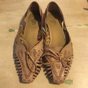 Genuine Leather Latigo Flats