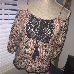 Open Shoulders Blouse