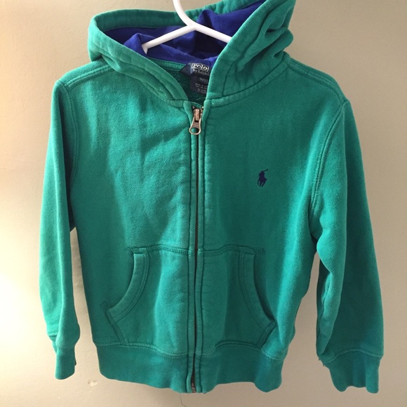 Green Ralph Lauren hoodie 3T