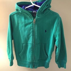 Green Ralph Lauren hoodie 3T
