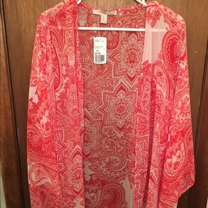❗️SALE❗️Paisley Red Kimono ✨NWT✨