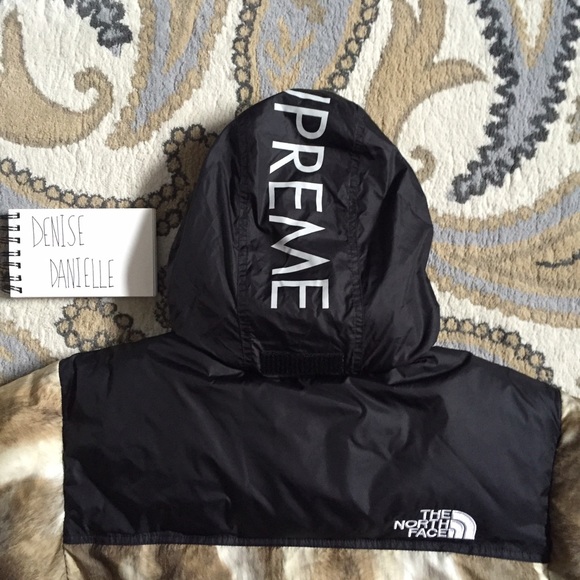 Supreme x The North Face fur print nuptse - Picture 3 of 4