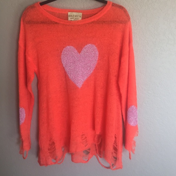 Wildfox Sweaters - ⚡️SALE Wildfox Coutu Happy Heart Lennon Sweater XS