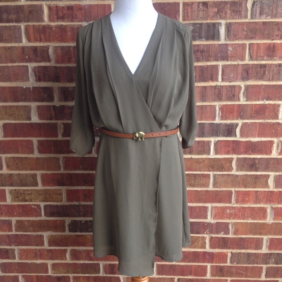 Army green dress