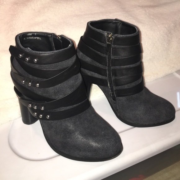 Brand new Black studded booties