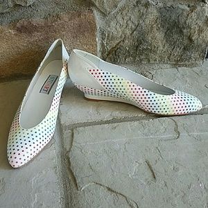 Stuart Weitzman pointed-toe wedge