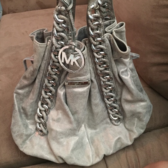 Michael Kors Metallic ID Chain Tote