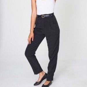 American Apparel high-waist pleated pants