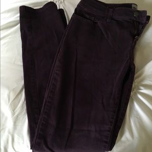 Purple Curvy Massimo Skinny Jeans