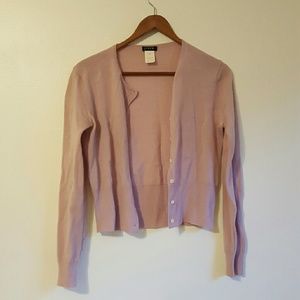 J crew pink cardigan