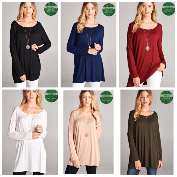 Mocha Loose Fit Tunic Top S M L - Picture 3 of 3