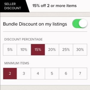 Offering a bundle on 2 or more items in my closet!