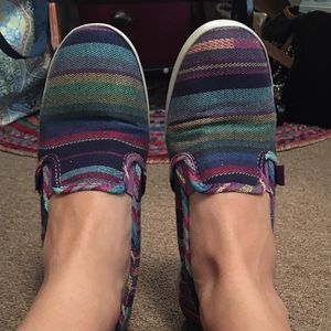 Multicolor Slip-on Vans (Women) 8.5