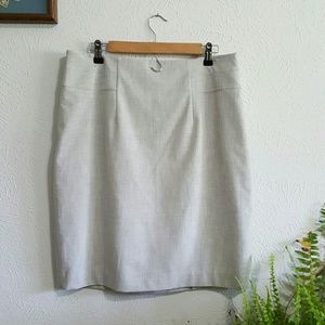 The Limted, light grey skirt.
