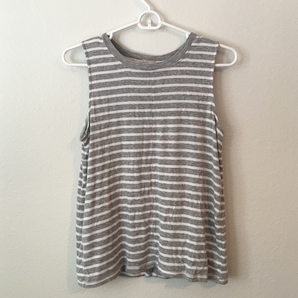 Loft Striped Knit Muscle Tee